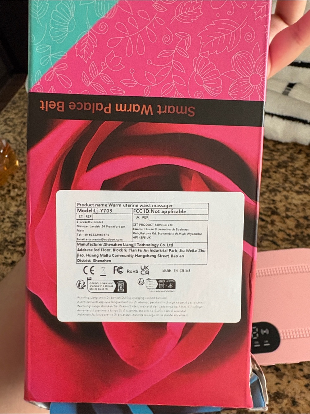 NIB Smart Warm Palace Belt Portable Menstrual Heating Pad - Pink🔥 - Picture 6 of 6